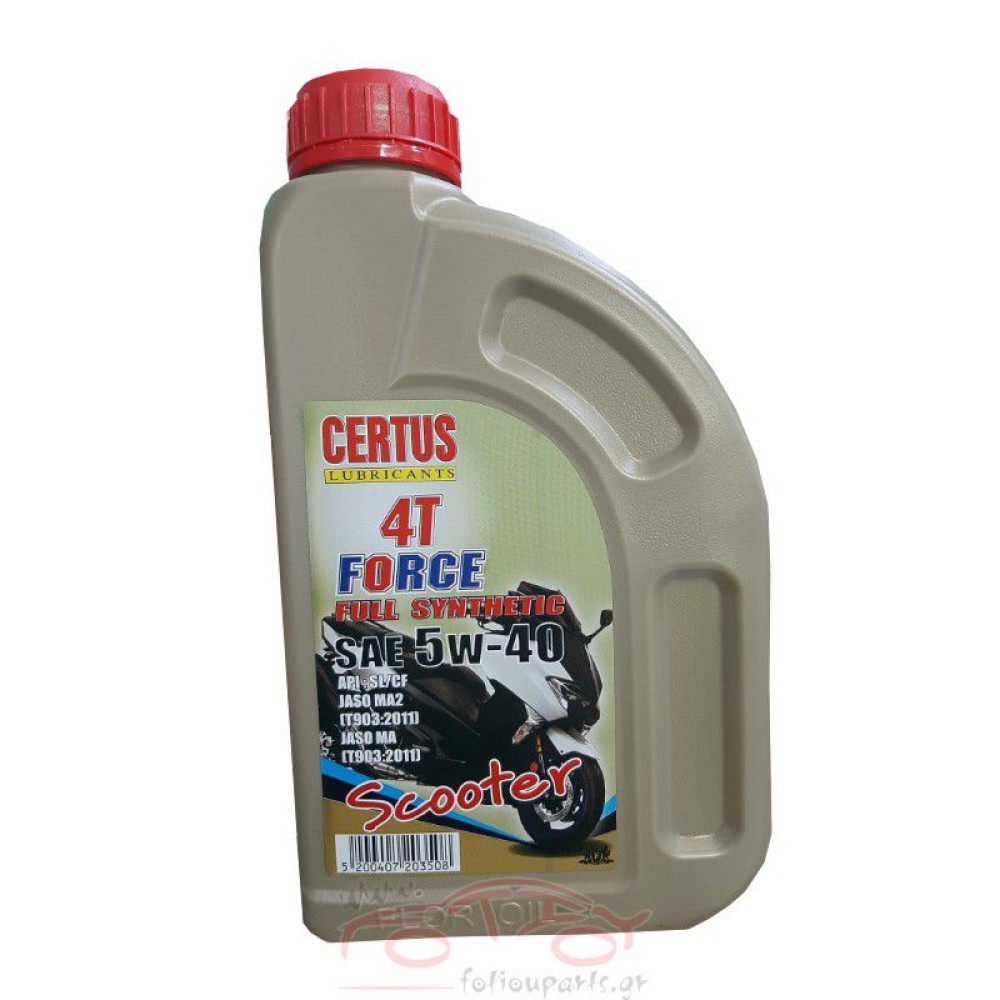 ΛΑΔΙ ΜΟΤΟ CERTUS FORCE SCOOTER 4Τ 5W40 1LT