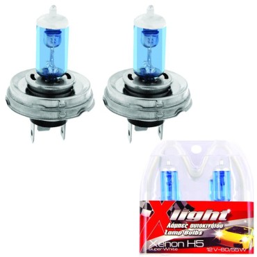 ΛΑΜΠΕΣ ΤΥΠΟΥ XENON H5 WHITE 60/55W 12V 2ΤΕΜ.