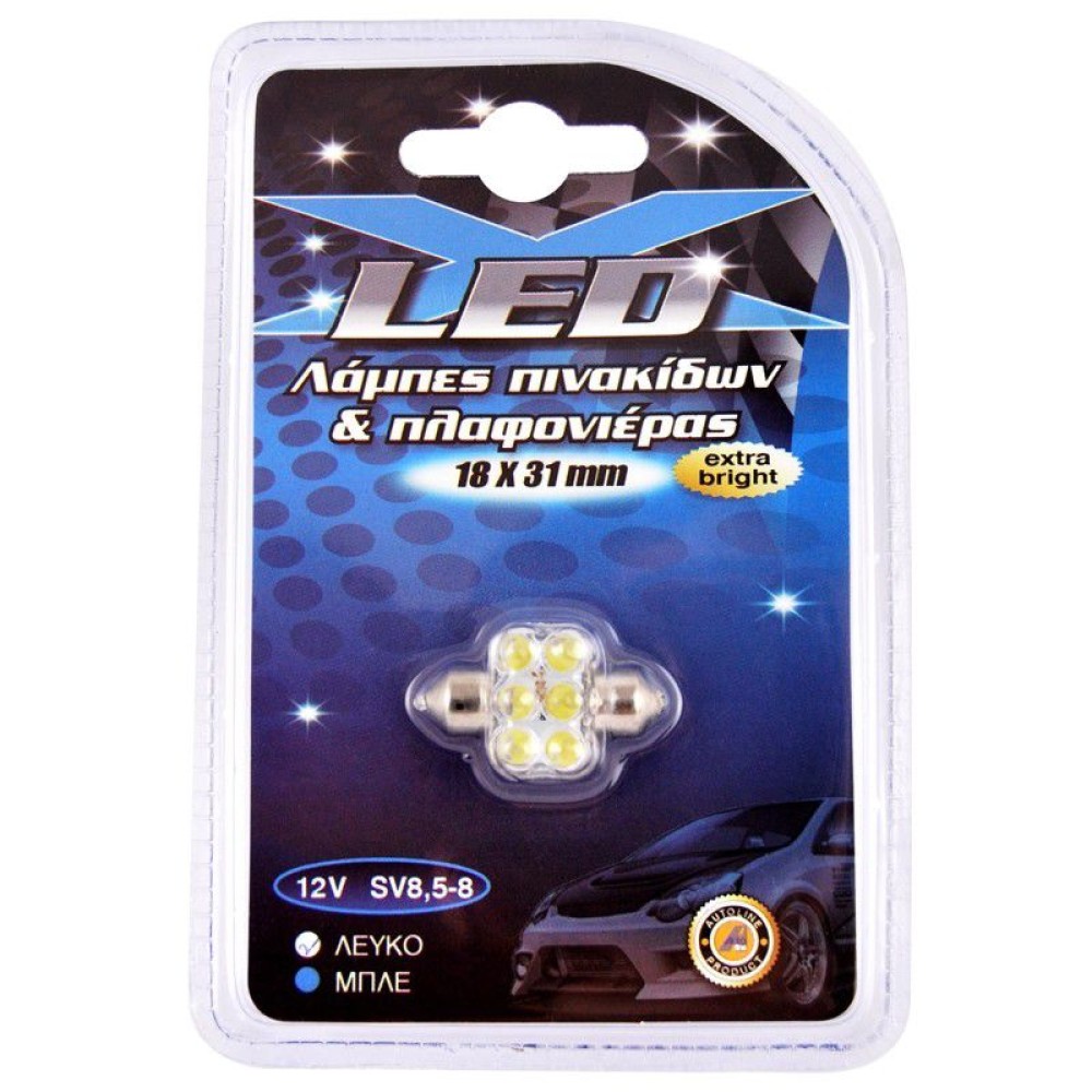 ΛΑΜΠΑ 6 LED πινακίδας & πλαφονιέρας