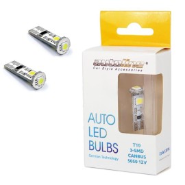 ΛΑΜΠΕΣ Τ10 CANBUS 3 LEDS 12V