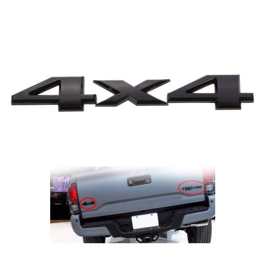 ΑΥΤΟΚΟΛΛΗΤΟ ΣΗΜΑ ΜΑΥΡΟ 4X4 3D