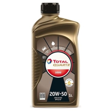 Λάδι μηχανής 20w50 TOTAL quartz 5000 1lt