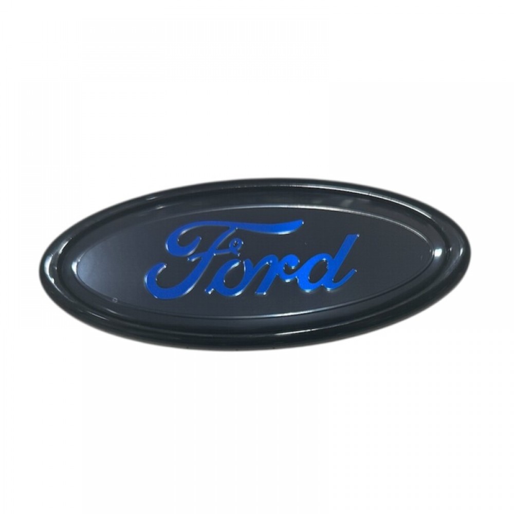 ΣΗΜΑ ΜΑΣΚΑΣ ΑΥΤΟΚΟΛΛΗΤΟ FORD ΜΑΥΡΟ-ΜΠΛΕ 11x4.5cm