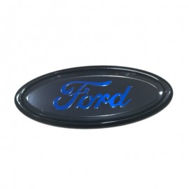 ΣΗΜΑ ΜΑΣΚΑΣ ΑΥΤΟΚΟΛΛΗΤΟ FORD ΜΑΥΡΟ-ΜΠΛΕ 11x4.5cm