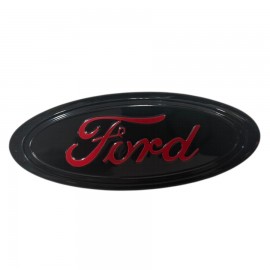 ΣΗΜΑ ΜΑΣΚΑΣ ΑΥΤΟΚΟΛΛΗΤΟ FORD ΜΑΥΡΟ-ΚΟΚΚΙΝΟ 15x6cm