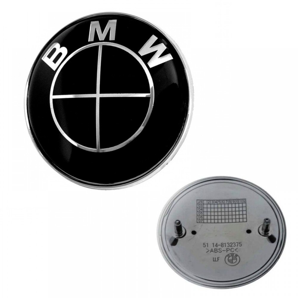 ΣΗΜΑ ΜΑΣΚΑΣ BMW BLACK 8.2cm