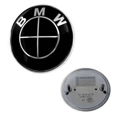 ΣΗΜΑ ΜΑΣΚΑΣ BMW BLACK 8.2cm