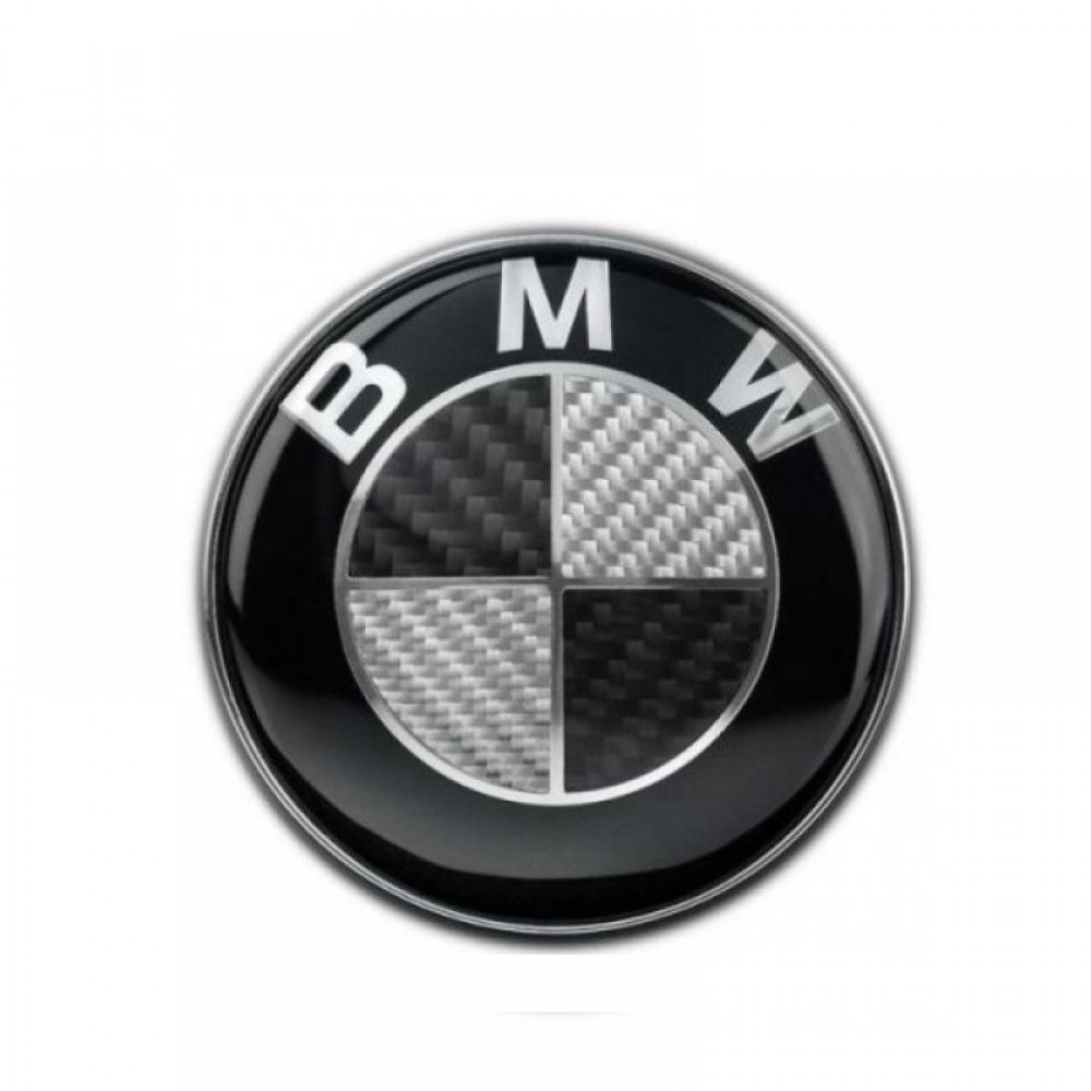 ΣΗΜΑ ΜΑΣΚΑΣ BMW CARBON ΜΑΥΡΟ 8.2cm
