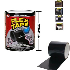 ΑΔΙΑΒΡΟΧΗ ΜΟΝΩΤΙΚΗ ΤΑΙΝΙΑ ΜΑΥΡΗ FLEX TAPE 100mmΧ1.5m