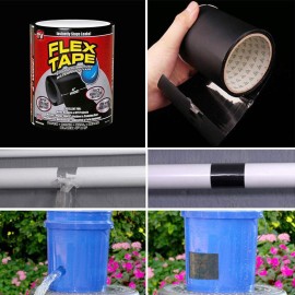 ΑΔΙΑΒΡΟΧΗ ΜΟΝΩΤΙΚΗ ΤΑΙΝΙΑ ΜΑΥΡΗ FLEX TAPE 100mmΧ1.5m