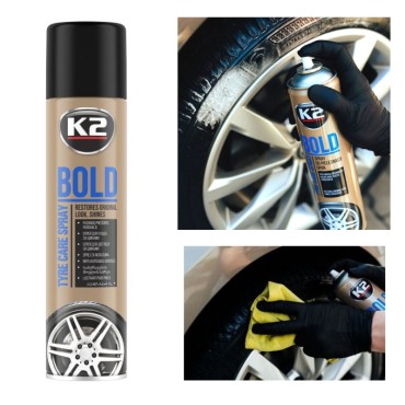 γυαλιστικο καθαριστικο ελαστικων k2 600ml