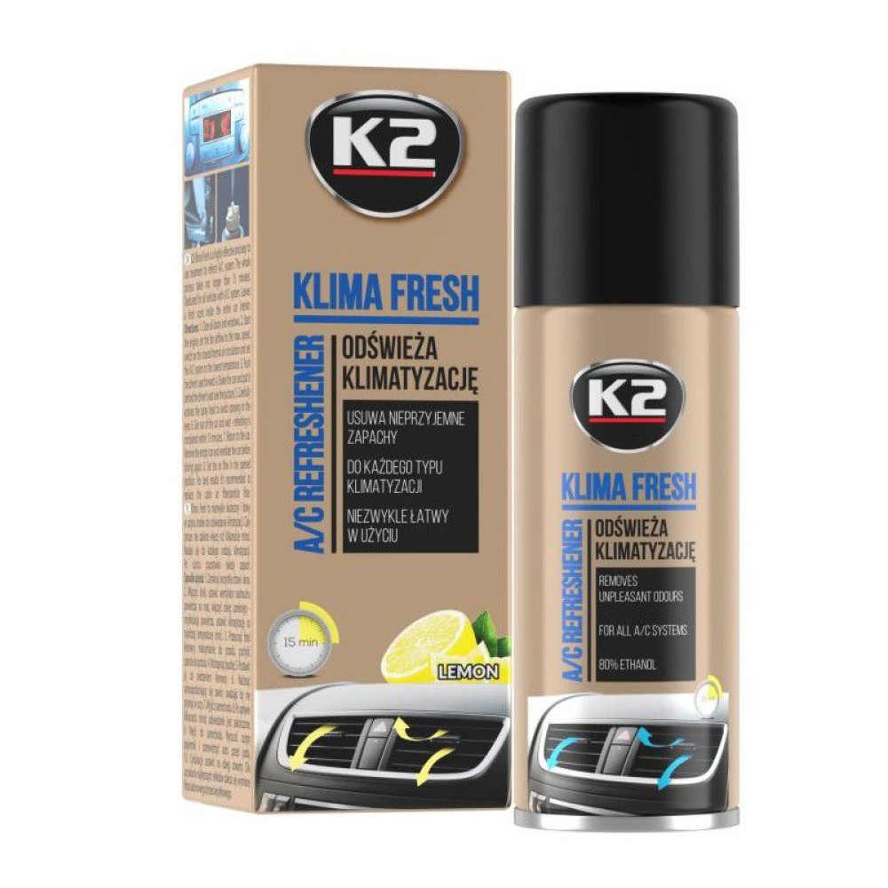ΚΑΘΑΡΙΣΤΙΚΟ A/C K2 KLIMA FRESH LEMON 150ml