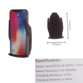 ΑΣΥΡΜΑΤΟΣ ΦΟΡΤΙΣΤΗΣ (CAR WIRELESS CHARGER) S5